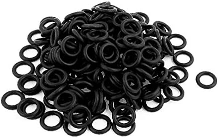 X-Dree 200pcs Black Universal O-ring 6,5 mm x 1,2 mm Bun_a-n lavadoras de vedação de óleo de material (200pcs Negro
