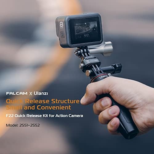 Kit de liberação rápida do Falcam F22 para câmeras de ação, adaptador de montagem de câmera Converter Ação Interface da câmera para