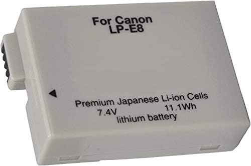 Canon Substituição LC-E8E Carregador rápido para a bateria Canon LP-E8 Compatível com a Canon EOS 550D, 600D, 650D, 700 D,