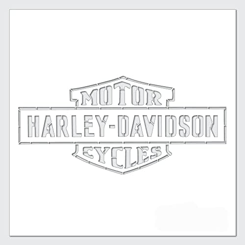 HARLEY DAVIDSON STÉNQUIS - BARLO LONGO E MELHORES MELHORES DE MODELO REUSÍVEL HARLEY Davidson Vinil de estêncil de motocicleta para