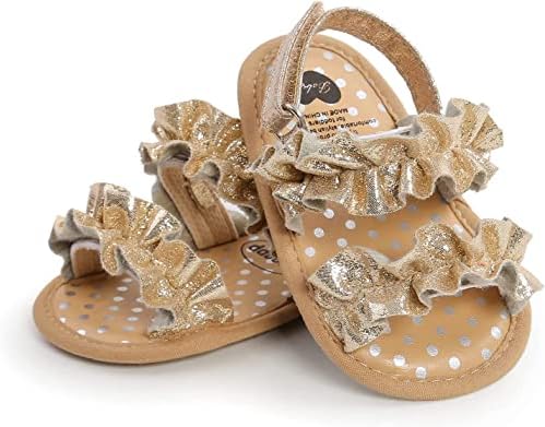 Ujicde Sandálias de meninas, sapatos de verão Primeiros sapatos para meninas para meninas de Walker Primeira Caminhada para