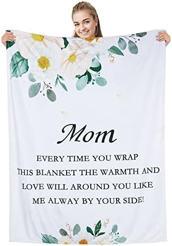 Presentes de tendências americanas para mamãe, presente presente de aniversário presente para mamãe de filha ou filho, eu te amo cobertor de mãe