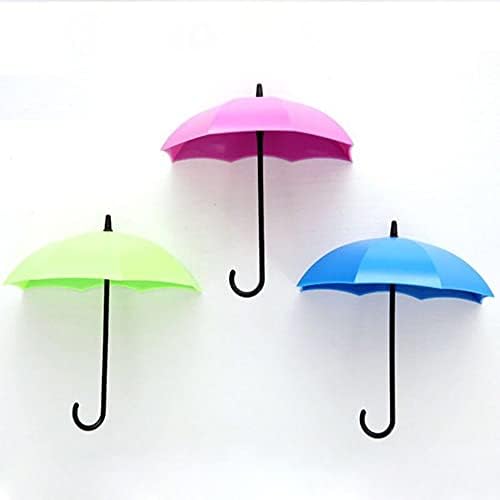 3pcs Gancho de guarda-chuva sem punção