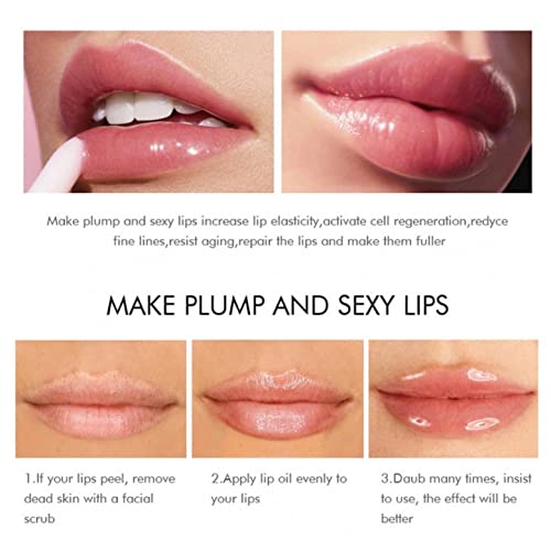 Plumper dos lábios naturais, gengibre | Mint Enhancer Lip, soro de cuidados com os lábios 24 horas, hidratante hidratante,