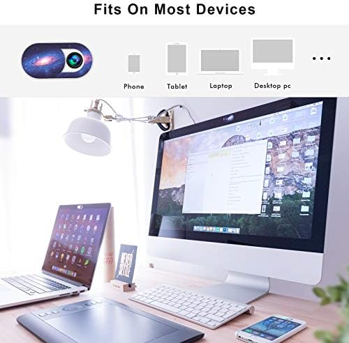 Slide de capa da webcam, capa da câmera de laptop Slide Ultra Fits MacBook Air Pro iPhone iPad, Mac Camera Blocker for Laptop Protect Your Privacy and Security