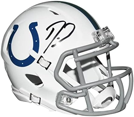 Darius Leonard autografou Indianapolis Colts Mini Speed ​​Helmet - assinado à mão & JSA Authenticed