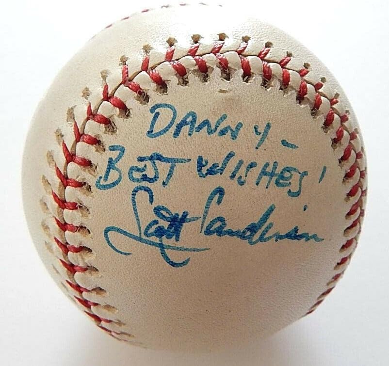 Scott Sanderson assinou e inscreveu o autografado de autografias DJ040866 - bolas de beisebol autografadas