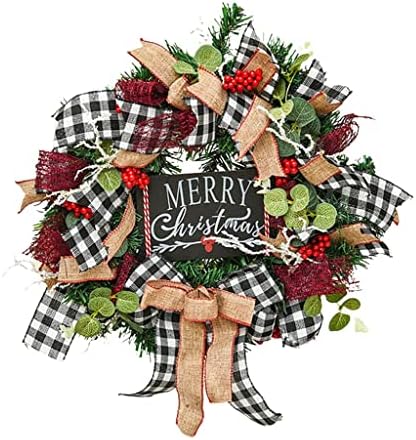 TJLSS Christmas Wreath Wealel Porta de parede Decoração do layout Layout Props Wreatch Decoration Door Hanging