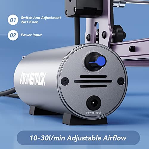 ATOMSTACK A5 PRO COMERCIAL Laser Gravador com F30 Air Assist, Cutter de laser de potência de 5,5w de saída, máquina de gravura