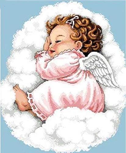 Zimal Diamond Painting Angel Religious Baby Kit Picture Rhinestone costura