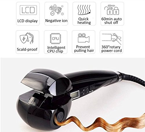 Hann® Hair Redler, LCD Pro salão de cabelo automático Curler de curling Roller Machine Styler