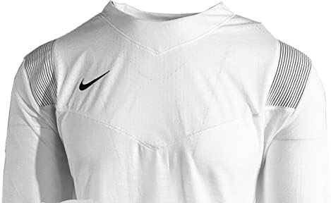 Nike Men's Player de manga longa Dri Fit Top CW3539 100 tamanho médio branco/preto