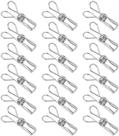 Alipis 120 PCs Spring Housed House Hook Hold Solder Air Pegs Seal Clipes de lavanderia Pinos de viagem Pespecimento de