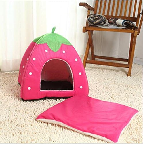 Suyi Madrengeber Strawberry Pet Dog Cat Bed House Kennel Doggy Fashion Cushion Basket