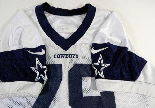 Dallas Cowboys 79 Jogo emitido White Practice Jersey DP18951 - Jerseys de jogo NFL não assinado usado