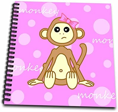 3drose db_6178_2 Livro de memória de menina para meninas do bebê rosa, 12 por 12 polegadas