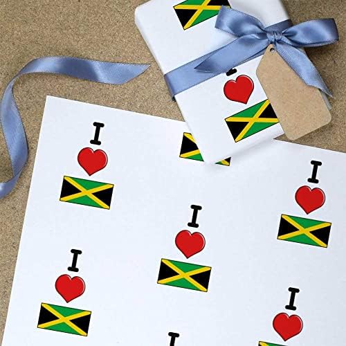 Azeeda A1 'I Love Jamaica' embrulhar/embrulho de papel de embrulho