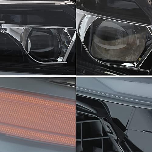 Jolung faróis Assembléia para Toyota Camry 2018-2022 Lexus es Style 8th Gen, atualização de farol de LED com animação azul e sinal de giro sequencial, motorista e lado do passageiro