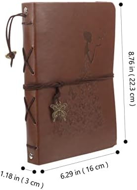 Besportble 4PCS Gifts Handmade Gifs Vintage Álbum de couro álbum de couro artesanal Memorial Memorial Album Memorial Book Manual Leather
