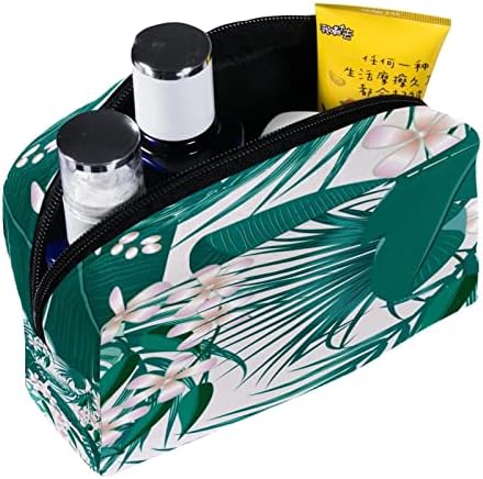 Tbouobt Sacos de cosméticos para mulheres, Bolsa de maquiagem Acessórios de bolsas de higiene pessoal Acessórios para folhas tropicais