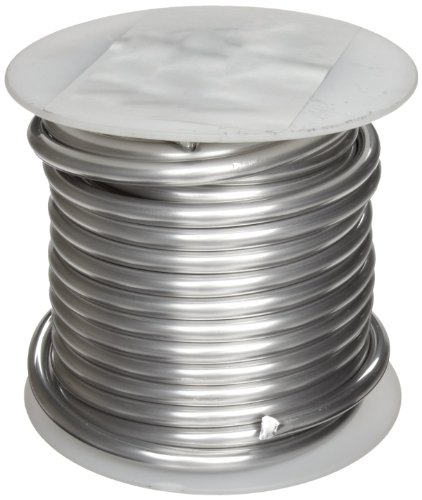 Alumínio 1100 arame, recozido, bobo de 1 lb, 14 awg, 0,0641 de diâmetro, 630 'de comprimento