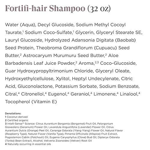 Pacote inteligente de nutrientes fortifi com shampoo à base de aloe, condicionador de proteína Baobab e condicionador de licença nutritivo-para cabelos secos e danificados, silicone e sulfato