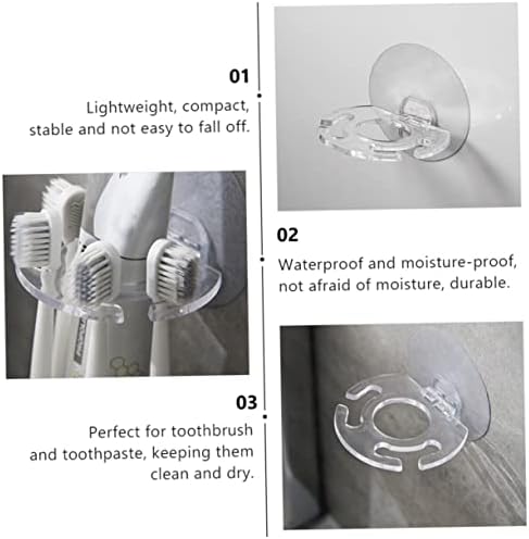 Doitool 5pcs de dentes rack de escova de dentes infantil kickstand de dentes elétricos por escova de dente creme dental portador de