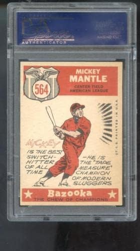 1959 Topps 564 Mickey mantle All -Star The Sporting News PSA 6 Cartão graduado MLB - Cartões de beisebol com lajes