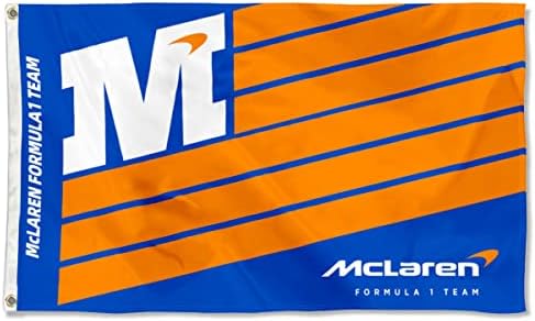 Bayyon checou a bandeira McLaren Fórmula 1 Bandeira 3x5feet para fãs de carros com ilhós de bronze