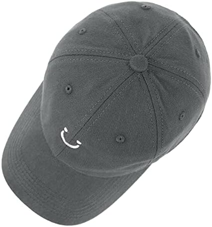 Tendências americanas Capinho de beisebol feminino Capéu de beisebol fofo Smiley Face Hat Mulheres Ajustável Chapéu