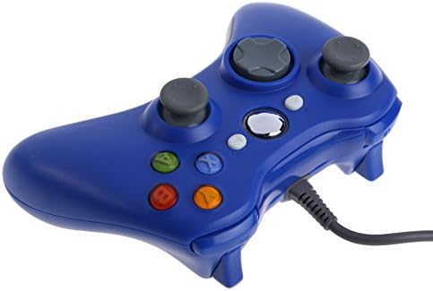 Controlador genérico de almofada de caça USB Blue Premium para Xbox 360 Slim PC Windows 7