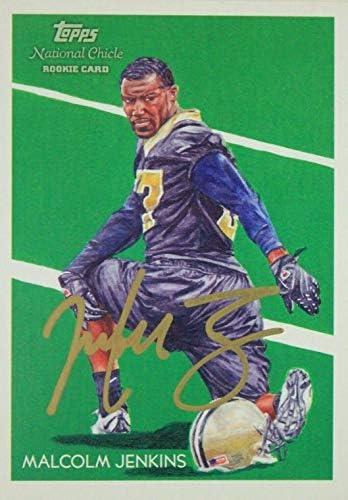 Malcolm Jenkins New Orleans Saints Ohio State autografou o cartão Topps 2009 #C6