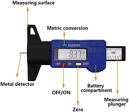 Zyzmh Digital Car pneu pneu de piso de piso de profundidade Medidor de pneu automático Detecção de desgaste do pneu Medição