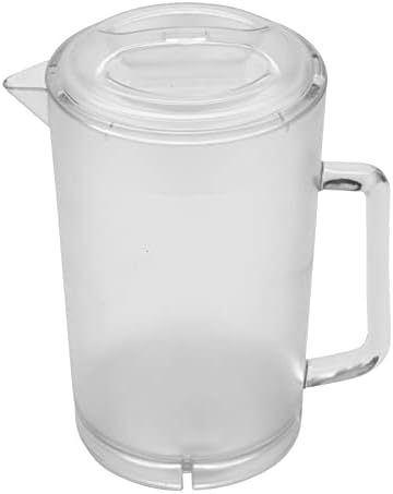 PEGAR. P-3064-1-a-A-EC BPA ICELA PLÁSTICO PLÁSTICO à prova de BPA com tampa, 2 quart, âmbar, 1 pacote