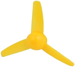 Novo motor sem escova LON0167 apresentado 3 palhetas rc hélice de avião de eficácia confiável de 3,1 polegadas Amarelo 3pcs