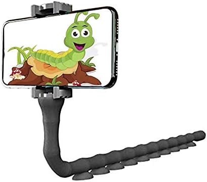 OMIO Cartoon Worm fofo preguiçoso suporte do telefone celular 360 rotação rotação de sucção flexível copo de telefone montagem CLAMP