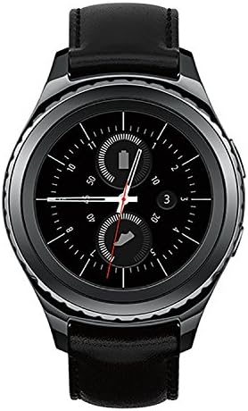 Samsung Gear S2 Classic Smartwatch com moldura rotativa e cinta de couro - preto