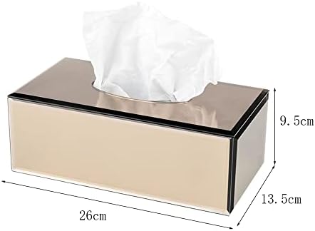 Dispensador de papel higiênico de estilo europeu, caixa de lenços de lenços de vidro marrom, caixa de armazenamento