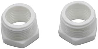 LRJSKWZC MANHA AJUSTA DE MANGUEIRA CONECTOR PLÁSTICO CONECTOR HEXAGONAL BUCHING 1/2 Treca interna para conector de rosca de