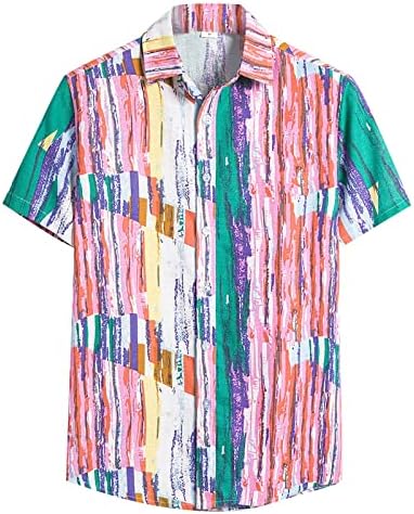 HDZWW Birthday Grandize Vneck Summer Tshirt Man Geométrico Camisetas de Chiffon de Manga Curta