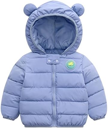 Crianças crianças meninos meninas meninas inverno acolhedores de dinossauros sólidos urso orelhas de casaco acolchoado com capuz para