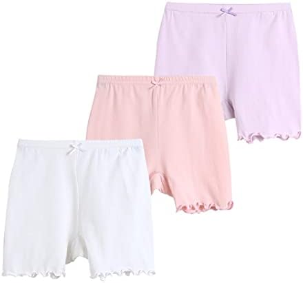 Linjinx 3 pacote meninas shorts de bicicleta esportes de bicicleta ativos em shorts de vestido para ioga ginástica collant