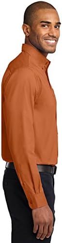 Autoridade portuária de manga longa Camisa de cuidados fácil XL Texas laranja/pedra clara