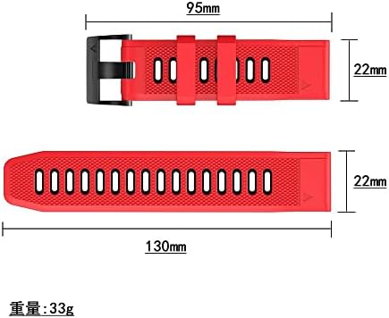 Sawidee 26mm 22mm Redução rápida Band para Garmin Fenix ​​6 6x Pro 5x 5 mais 3HR Silicone Fasy Fit Wrist para Garmin enduro