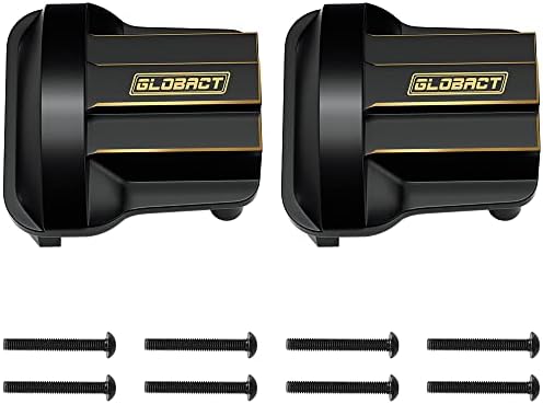 Globact Black Brass Front e eixo traseiro Tampa diferenciada 24,4g contra -peso para 1/18 TRX4M RC CRAWLER APRETÓRCOS DE ATUALIZAÇÃO