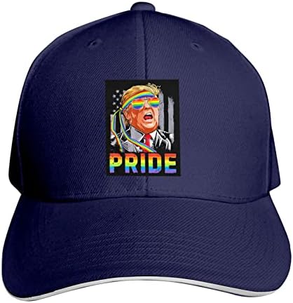 Denou Gays para Trump USA Baseball Cap Hats Men's Golf Hats Washable Mulheres Ajustáveis ​​Chapéus de Golfe