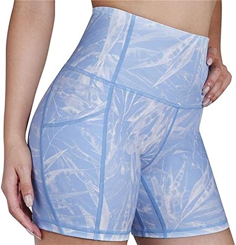 Jorasa Surquira de ioga de cintura alta Pantagem de calça curta camuflagem de calça de moletom de sunga com calças de moletom com calças de bolso verão