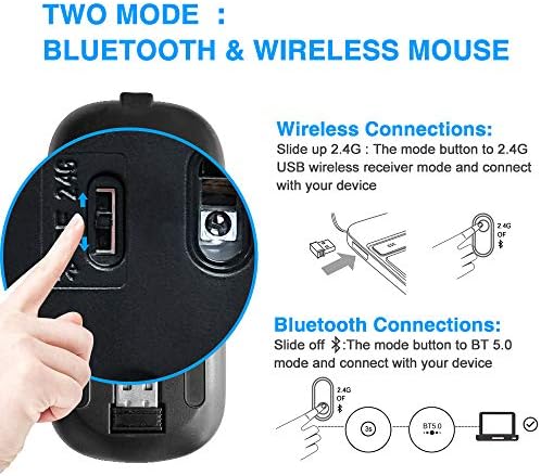 Mouse Bluetooth sem fio com estojo de teclado para iPad para 10.9 10th 2022