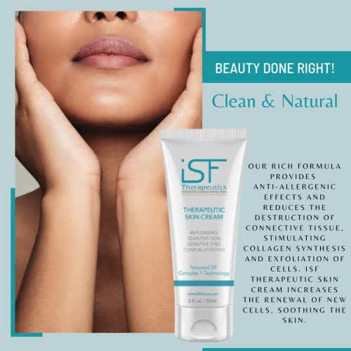 Creme da pele terapêutica ISF, hidratante calmante hidratante profundo para proteger e nutrir a pele sensível e olhos sensíveis,