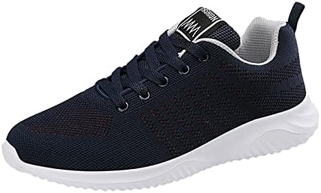 Sapatos de corrida de USyfakgh para homens tênis de moda de almofada aérea para homens tricotaram a respiração Ultra Lightweight Tennis